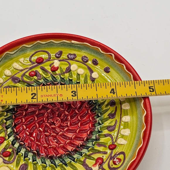Hand Crafted Lemon Lime Garlic Grater Plate from Spain - Kitchen Decor - Picture 5 of 6